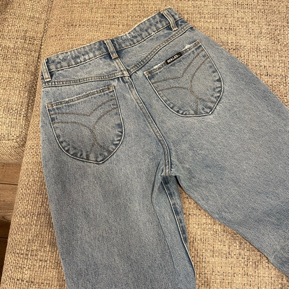 Rollas Straight Blue Jeans